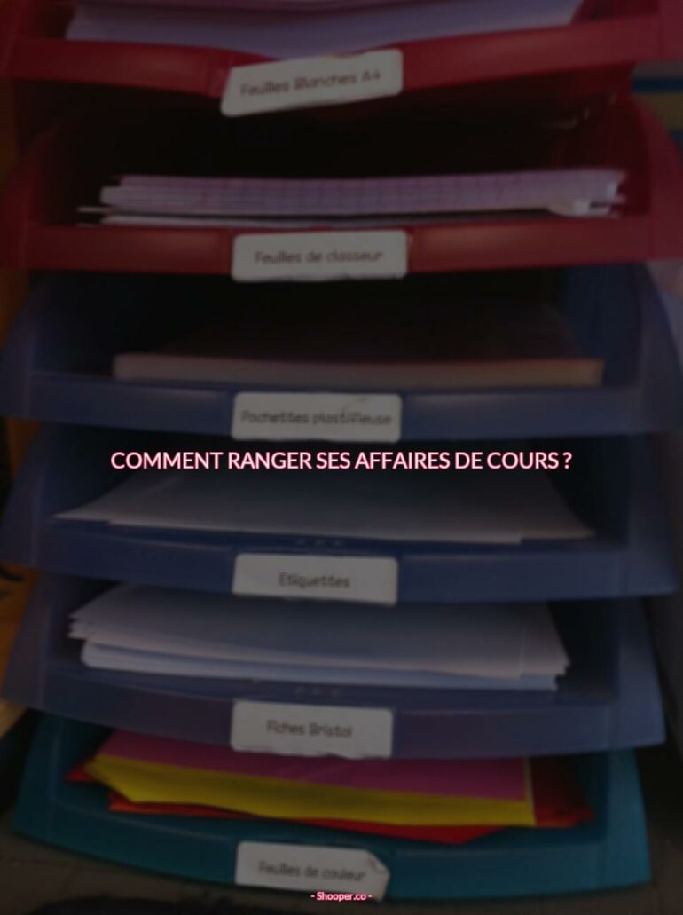 Comment Ranger Efficacement les Affaires de Cours de votre Enfant ? Astuces et Solutions Pratiques